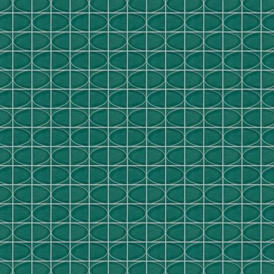 MIZU GREEN GLOSSY ELLIPSE MOSAIC 8X16-CER
