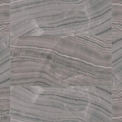 Gemma 24" x 48" Honed Porcelain Field Tile in Grey Onyx