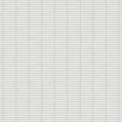 Le Cafe 1" x 6" Straight Stack Glossy Porcelain Mosaic Tile in White