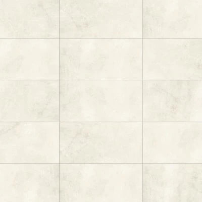 Shandar 12" x 24" Matte Porcelain Field Tile with Mould in Social White