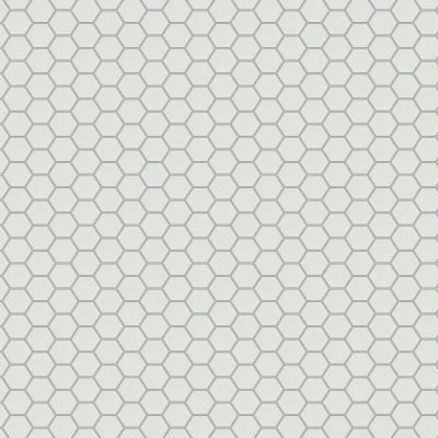 MOSAIC ARTISAN PLUS WHITE SATIN MATTE HEXAGON (12.5X11 SHEET)