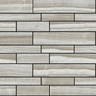 Onyx Silver Natural Muretto Mosaic
