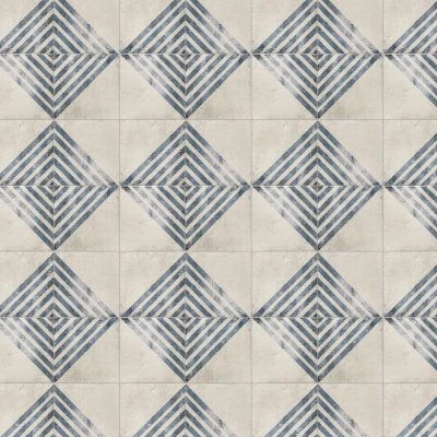Vivace 9" x 9" Decorative Tile in Roads Atlantic