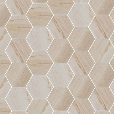 Bellagio Sand Natural Hex Mosaic