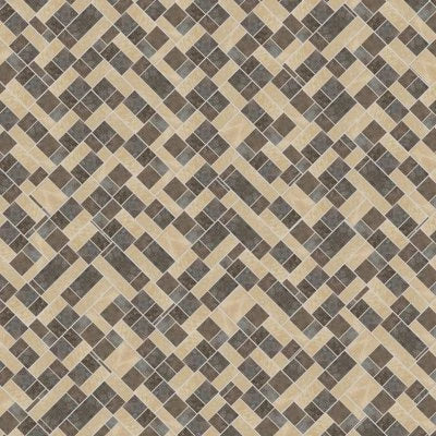 Continental Slate Gold/Blue/Brown, Deco, 4X12, Matte