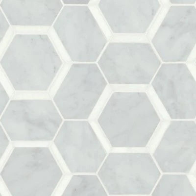 Matisse Mosaic 4 Marble Blend in White Carrara & Thassos