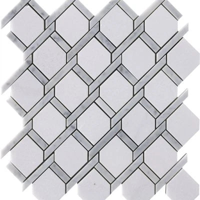 Natural Stone Light Blend Rope Mosaic
