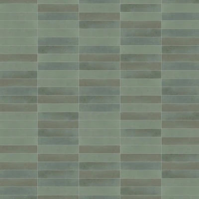 Celine 2.5" x 12" Matte Porcelain Floor & Wall Tile in Sage