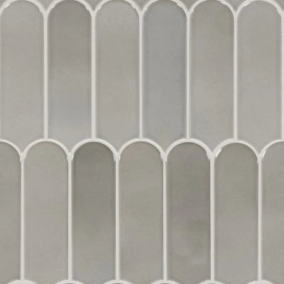 Artefino Vintage Smokey Gray, Fish Scale, 2X6, Glossy