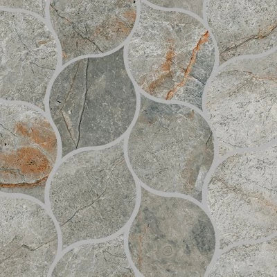 MOSAIC TOSCANA GRIS LEAF (11X13 SHEET)