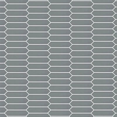MOSAIC ARTISAN PLUS DARK GLOSSY PICKET (11.5X11 SHEET)