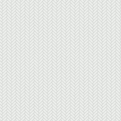 Le Cafe 1" x 3" Herringbone Matte Porcelain Mosaic Tile in White