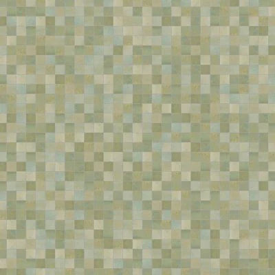 Zagora 2" x 2" Glossy Zellige Mosaic Tile in Vert Gris