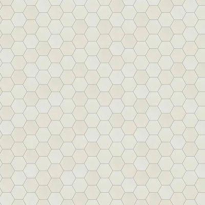 Celine 4" Hexagon Matte Porcelain Floor & Wall Tile in White