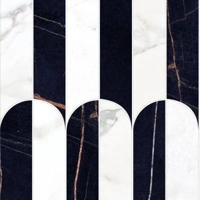 MOSAIC KOBE BORGHINI POL. QUILL (9X12.5 SHEET)