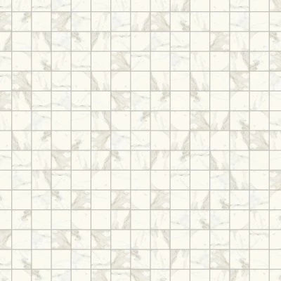 Magnifica 4" x 4" Honed Porcelain Mosaic Tile in Calacatta Super White