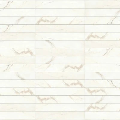 Magnifica 4" x 24" - 8mm Honed Porcelain Tile in Calacatta Oro