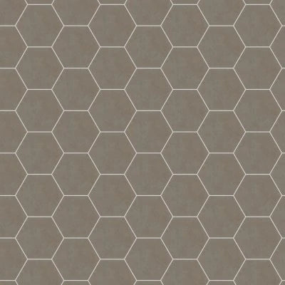 Bee Hive Ashgrey, Hexagon, 24X20, Matte