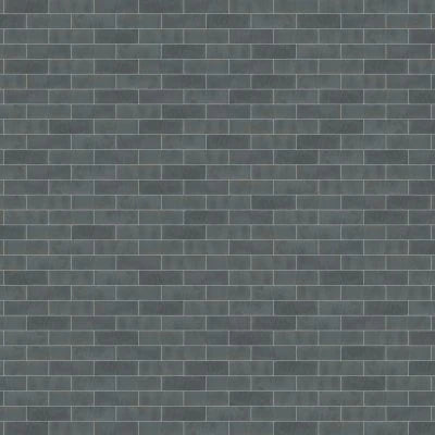 Zagora 2" x 6" Glossy Zellige Field Tile in Charcoal