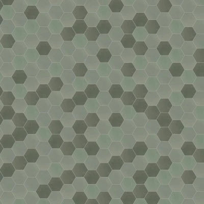 Celine 4" Hexagon Matte Porcelain Floor & Wall Tile in Sage