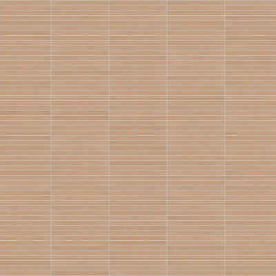 Sahara 1" x 12" Matte Porcelain Mosaic Tile in Cotto