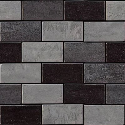 Kaleido Grigio Nero Cenere SP 1x2 Mosaic