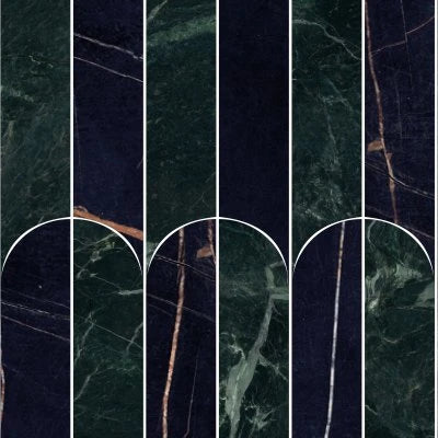 MOSAIC KOBE VERDE NAT. QUILL (9X12.5 SHEET)
