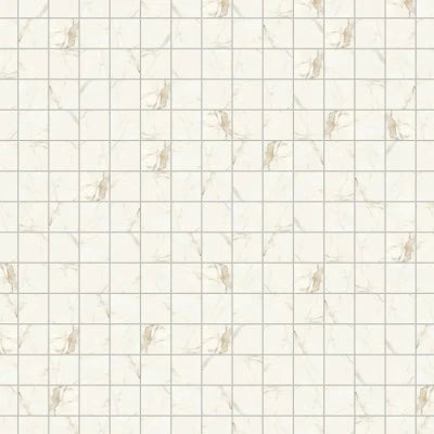 Magnifica 4" x 4" Honed Porcelain Mosaic Tile in Calacatta Oro