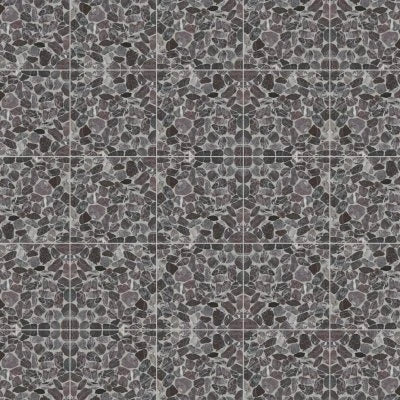 Waterbrook Medium Sliced Pebble Mosaic in Rosso Levanto