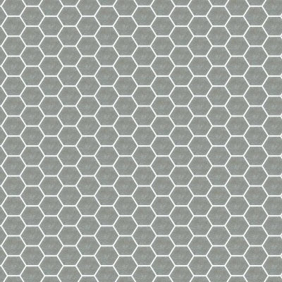 VIBRANT GREY HEXAGON 5X6 (WALL ONLY)
