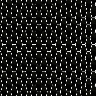 ARTISAN BLACK GLOSSY 3X8 ELONGATED HEX