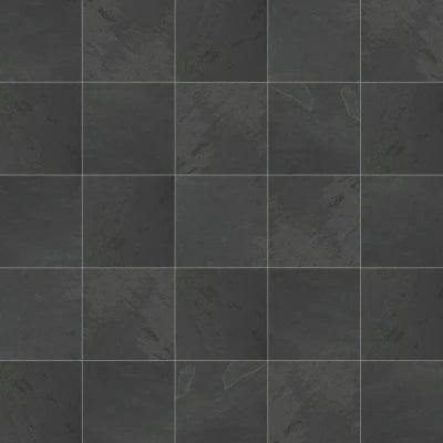 Black Pearl 12" x 12" Gauged Slate Tile
