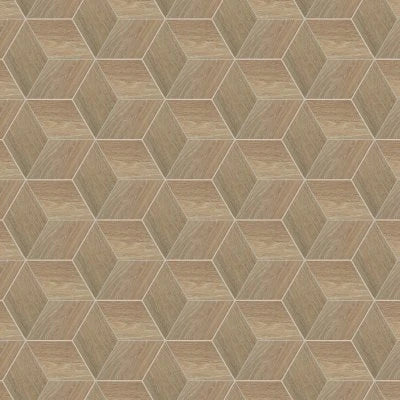 Emerson Wood Butter Pecan, 3D Cube, 12X12, Matte