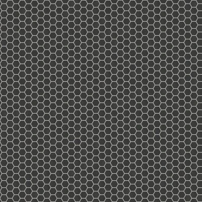 Le Cafe 2" x 2" Hexagon Matte Porcelain Mosaic Tile in Black