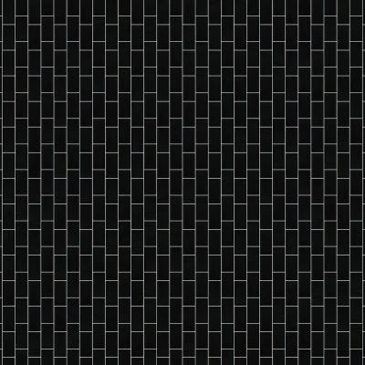 MOSAIC ARTISAN PLUS BLACK GLOSSY 2X4 BEVELED (11.5X11.5 SHEET)