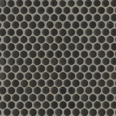360 3/4" x 3/4" Penny Round Matte Mosaic Tile in Charcoal