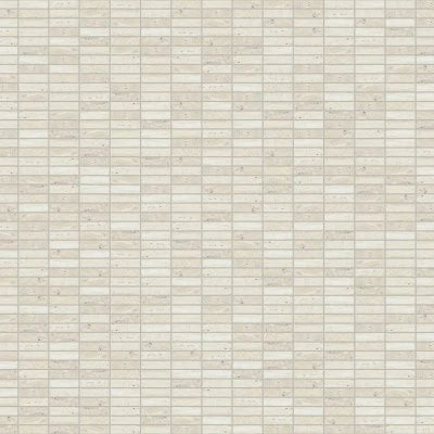 Sensi Roma 1" x 4" Satin Porcelain Rectangle Mosaic in Ivory