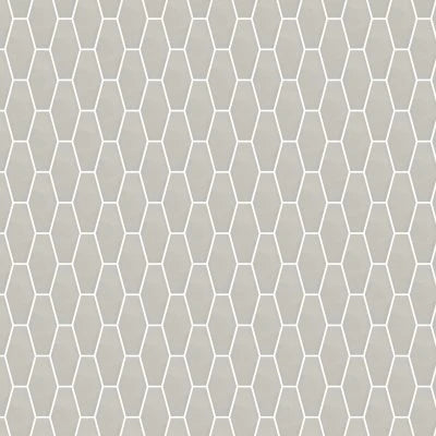 ARTISAN TAUPE GLOSSY 3X8 ELONGATED HEX