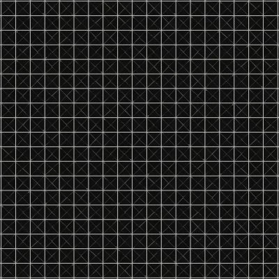 Zagora Triangle Glossy Zellige Mosaic Tile in Nero