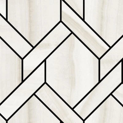 Onyx Milk Polished rope Mosaic