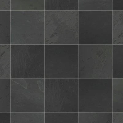 Black Pearl 16" x 16" Gauged Slate Tile