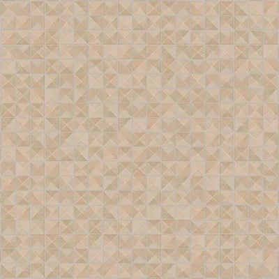 Zagora Triangle Glossy Zellige Mosaic Tile in Ivoire