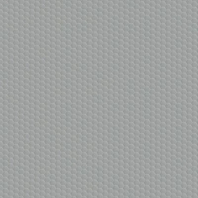 Metallica Brushed Stainless Steel, Hexagon, 1X1, Satin