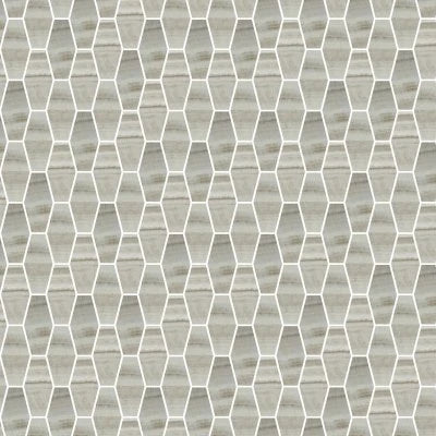 Onyx Silver Polished Elongated Hex Mosaic