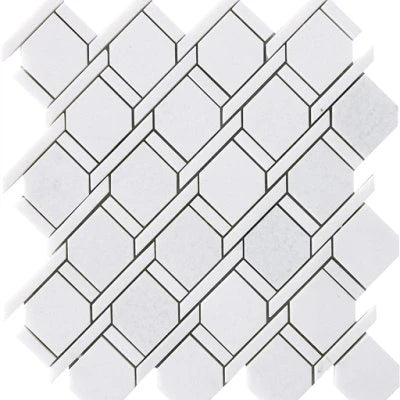 Natural Stone Thassos Rope Mosaic