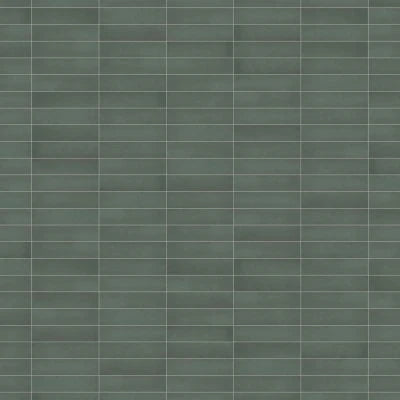 Makoto 2.5" x 10" Matte Ceramic Wall Tile in Midori Green