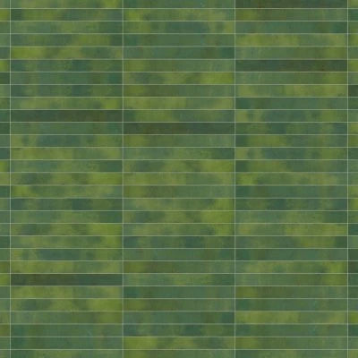 Chroma 2" x 18" Glossy Porcelain Field Tile in Green