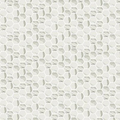 Stratus Grigio Polished Hex Mosaic