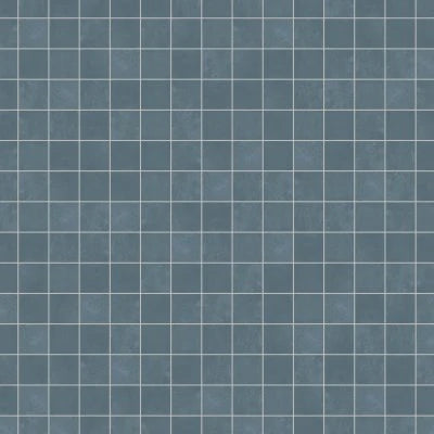 Wave 4" x 4" Honed Mosaic Tile in Seaweed