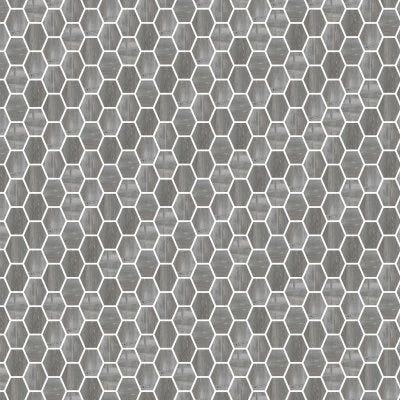 Fossil Grey Hexagon Mosaic Natural
